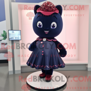 Navy Raspberry mascot...
