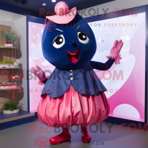 Navy Raspberry mascot...