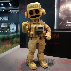 Guld Para Commando maskot...