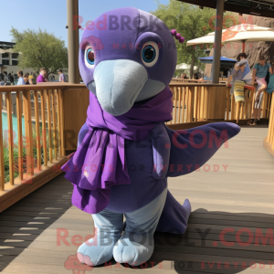 Purple Dolphin mascot...