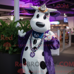 Lilla Holstein Cow maskot...