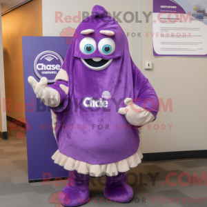 Purple Clam Chowder mascot...