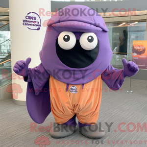 Postava maskota Purple Clam...
