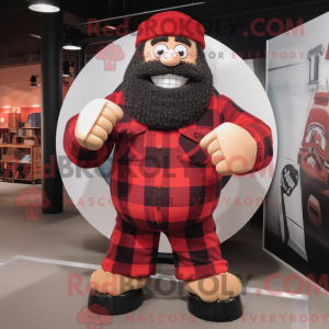 Red Strongman mascot...