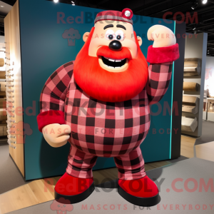 Red Strongman mascot...