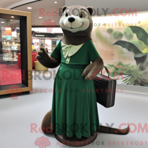 Forest Green Otter mascot...