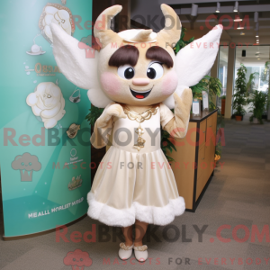 Cream Tooth Fairy mascot...
