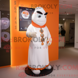 White Mandarin mascot...
