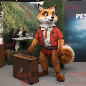 Rust Fox-maskotdraktfigurat...