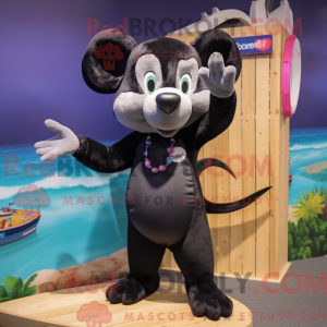 Black Dormouse mascot...