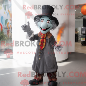 Grey Fire Eater maskot...