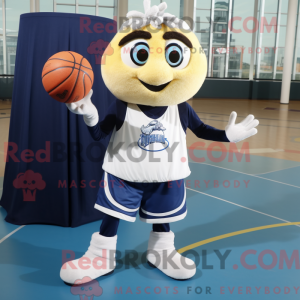 Navy Basketball Ball maskot...