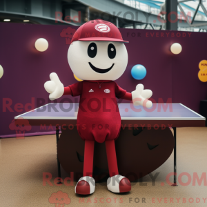 Maroon Ping Pong Table...