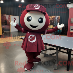 Maroon Ping Pong Table...