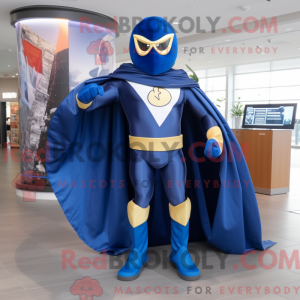 Navy Superhero mascot...