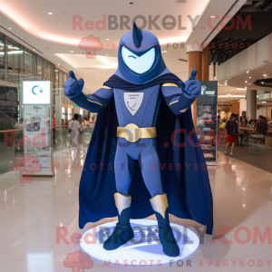 Navy Superhero mascot...