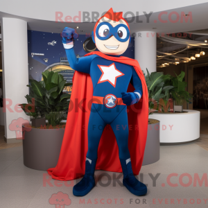 Navy Superhero mascot...