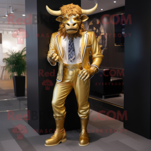 Guld Minotaur maskot...