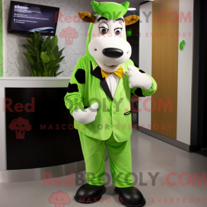 Lime Green Jersey Cow...