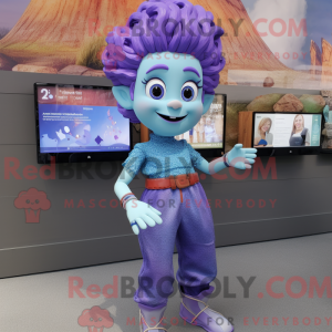 Lavender Mermaid mascot...