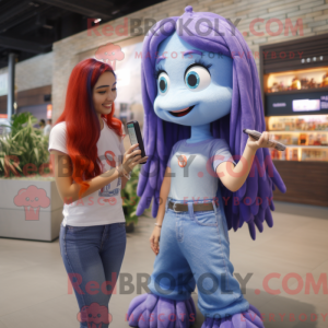 Lavender Mermaid mascot...