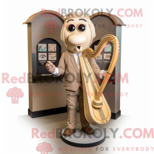 Figura de máscara de harpa...