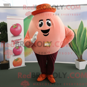 Peach Beet maskot kostume...