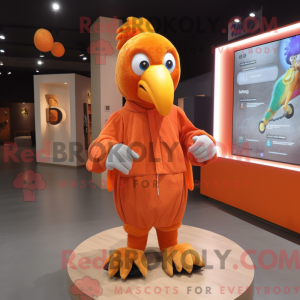 Orange Dodo Bird mascot...
