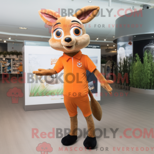 Orange Roe Deer mascot...