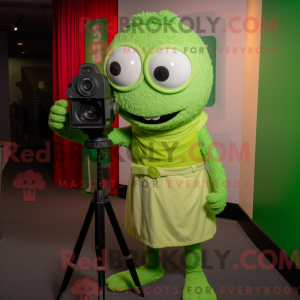 Lime Green Camera mascot...