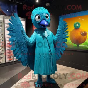 Turkis Peacock maskot...