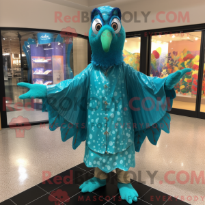 Turkis Peacock maskot...