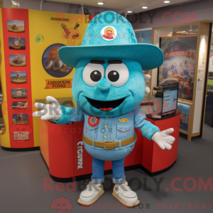 Turquoise Gyro mascot...