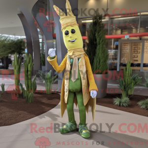 Gold Asparagus mascot...