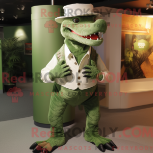 Grünes Krokodil Maskottchen...