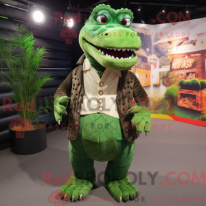 Grünes Krokodil Maskottchen...