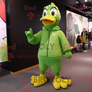 Lime Green Goose maskot...