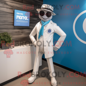 Sølv Doctor maskot kostyme...