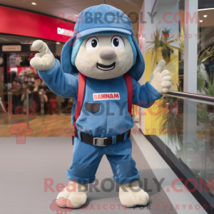 Commando mascot costume...