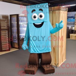 Cyan Chocolate Bar mascot...