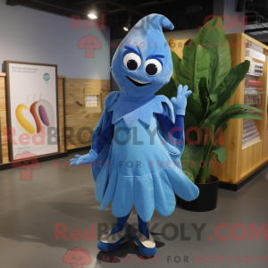 Blue Baa mascot costume...