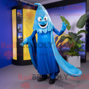 Blå Baa maskot kostume...