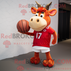 Red Jersey Cow maskot...