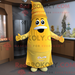 Gul gullasch maskot kostume...