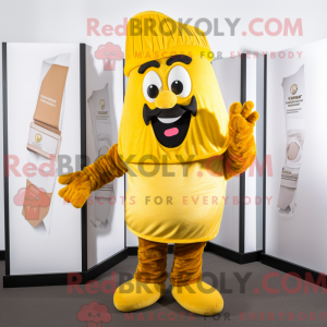 Gul gullasch maskot kostume...