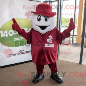 Maroon Pepper maskot...