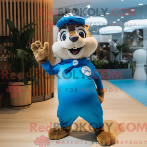 Blue Chipmunk mascot...