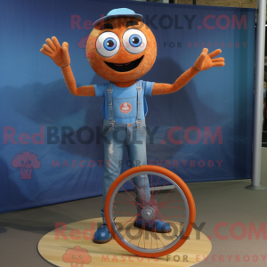 Rust Unicyclist mascot...