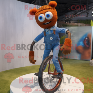 Rust Unicyclist mascot...