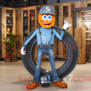 Rust Unicyclist mascot...